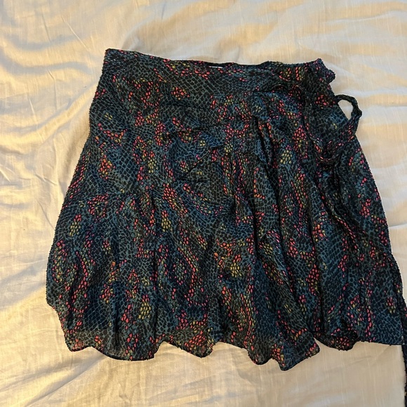 Reiss Skyla Reptile Print Textured Skirt (14) - Picture 2 of 4